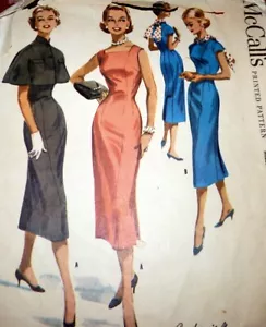 *BELLISSIMO ABITO E MANTELLO McCALLS vintage anni 50 manca modello da cucire 12/30 - Foto 1 di 1