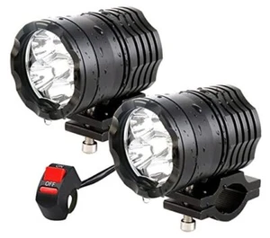 Motorcycle Driving Lights 12-60V 40W 3600LM LED Fog Lights for ATV UTV Black 2 - Picture 1 of 7