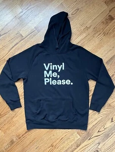 Vinyl Me Please Hoodie | Black | Size XL | Music Records - Picture 1 of 4