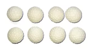 GOLF BALL Sport 8 pc Magnet Set - Handmade Decorative Memo Board Refrigerator - Picture 1 of 3