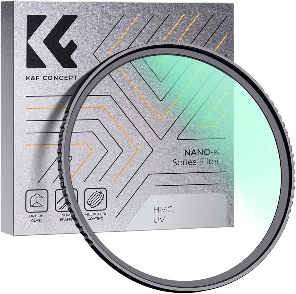 K&F Concept 39mm MCUV Lens Filter Slim Optic Glass Frame Multi Resistant Coating - Image 1 of 4