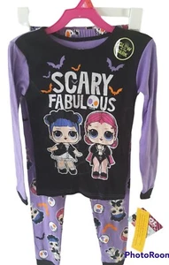 Halloween LOL Surprise! 2 pc Pajamas Set Purple/Black - Glows - Size 8 NWT - Picture 1 of 4