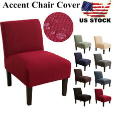 Armless Accent Chair Cover Slipcover Stretch Slipper Chair Seat Protector Cover