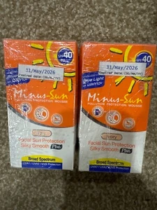 Lote 2 X Minus Sol Marfil Protección Solar Facial FPS 40 PA++ Control de Aceite 30g. - Imagen 1 de 4