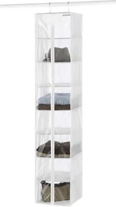 Bolso Suéter Colgante Whitmor Cristal Transparente - 8 Secciones, Transparente y Blanco - Imagen 1 de 4