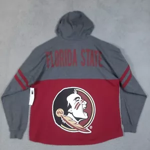 Florida State Seminoles Hoodie Men's XL Grey Red Graphic Print Long Sleeve Shirt - Picture 1 of 14