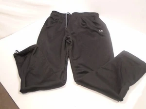 And1 Jogger Sweatpants Mens Sz L Black Basketball Logo Drawstring waist cuffs - Picture 1 of 7