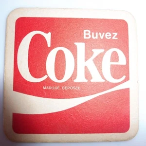 COCA COLA® COASTER DESSOUS DE VERRE BUVEZ COKE 9 cm x 9 cm N° 3322 - Imagen 1 de 2