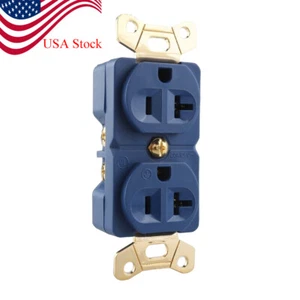 OFC Pure Copper US AC Receptacles Wall Duplex Power Distributor Socket Outlet - Picture 1 of 9