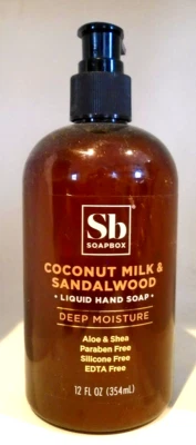 Soapbox Coconut Milk & Sandalwood Liquid Hand Soap 12 Fluid Ounces - Image 1 of 2