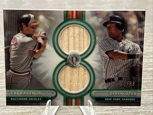 2024 Topps Tribute Dual Bat Relic /99 Green CAL RIPKEN JR/DEREK JETER - Bild 1 von 5