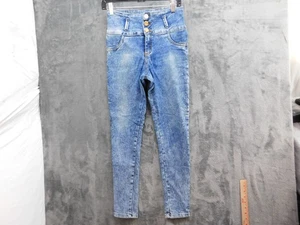 DNS Jeans Premium Jeans Womens 13 Blue High Rise Skinny Acid Wash Stretch Denim - Picture 1 of 11