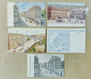 GENOVA CITTA'-ALBERGO HOTEL-LOTTO 5 CARTOLINE-D13-170 - Imagen 1 de 1