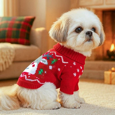 Christmas 2025 FW New Pet Sweater - Warm Apparel for Cats & Dogs - Image 1 of 4