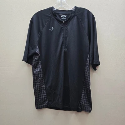 Camisa Pullover Fox Racing 1/4 Cremallera Bolsillo con Cremallera Montar Motocross Negra Talla XL Foto 1 de 4