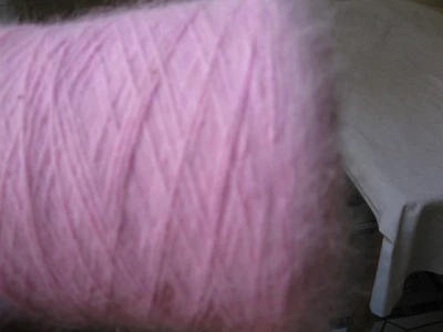 Hochflausch 70% französische Langhaar Angora Anjou 350 gr Angorawolle - Bild 1 von 3