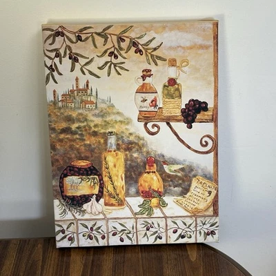 “Cocina Toscana” Artista Firmado Lados Pintados a Mano Edición Limitada 2/500 Talla Grande Foto 1 de 4