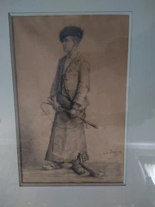 Rara opera d'arte Charles DeGroux del 1800 - Foto 1 di 12