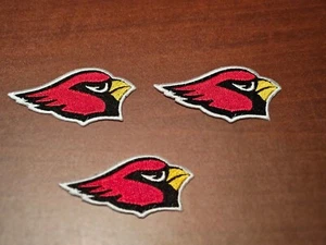 Arizona Cardinals Three 3" Iron On Embroidered Patches FREE Shipping!! - Picture 1 of 1