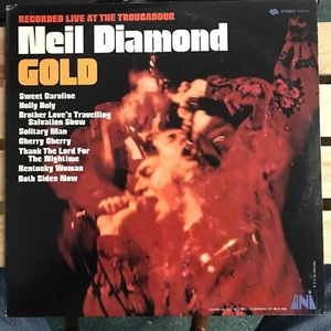 Gold - Neil Diamond LP LIVE AT THE TROUBADOUR. Vintage Original. EX/EX - Picture 1 of 7