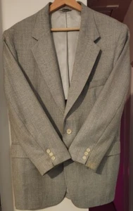 Craig Scott Blazer Jacket Mint Green USA Men's Size 42R 42 R Herringbone - Picture 1 of 6