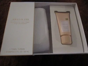 Kristin Ess Frizz Reducing Towel Turban and Signature Shampoo - Picture 1 of 2