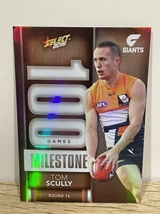 2016 AFL Footy Stars Trading Cards Milestones Subset MG36 Tom Scully (GWS) - Picture 1 of 2