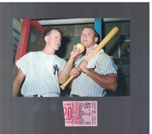 June 20th 1964 White Sox vs Yankees Ticket Stub Whitey Ford Win 209 Mantle 3 Hit - Picture 1 of 3