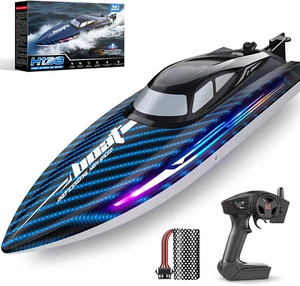 30KMH RC Remote Control Boat with 7 LED Light Modes Waterproof Electric Fast Spe - Picture 1 of 12