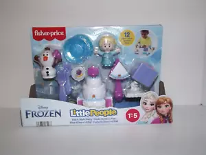 Disney Frozen Little People Fisher Price Elsa & Olaf's Party 12 Pieces New (~) - Picture 1 of 6