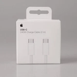 Apple OEM Braided USB-C 240W 2M Fast Charger Cable for iPhone 15/Pro Max - Photo 1 sur 7