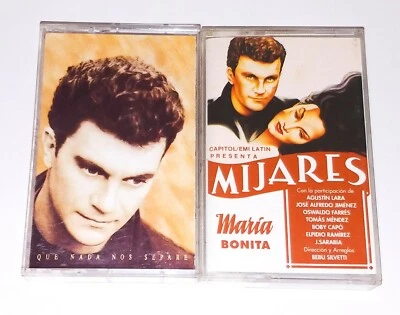 MANUEL MIJARES 2 TAPES LOT!! " Maria Bonita, que nada nos spare. mexico Tested - Image 1 of 4