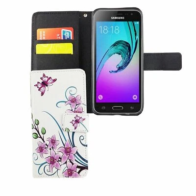 Phone Case for Samsung Galaxy J3 Emerge Case Wallet Cover 360 Case - Image 1 of 4
