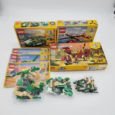 Lego Creator Mythical Creatures 31073, 31058, 31056, 31057 Lot of 4 Damaged Box  - Image 1 of 4