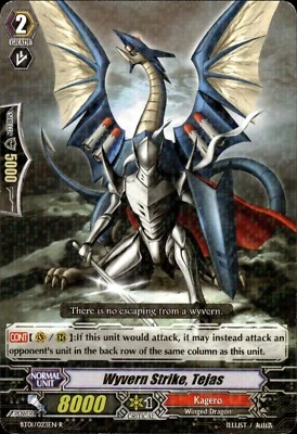 Wyvern Strike, Tejas - Rare - BT01 / 023EN - NM - Cardfight!! Vanguard - Image 1 of 2