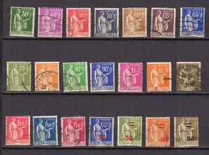 France 1932-41 type Paix un lot de 21 timbres oblitérés /TE4408b - Imagen 1 de 1