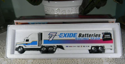 ERTL 1994 LE Exide Batteries Racing Team 7 Geoff Bodine Super Stars Transporter Foto 1 de 4