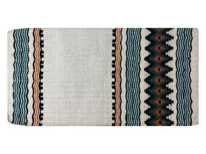 Showman 36" x 34" Wool Saddle Blanket w/ Navajo Design - Picture 1 of 2