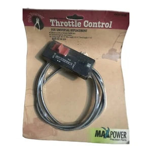 Maxpower 9160 Universal Throttle Control wire length 52-1/4 travel length 1-1/4  - Picture 1 of 3