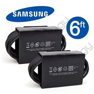 2x Original Samsung Galaxy S23 S22 S21 S20 USB-C 6FT Super Fast Charge Cable - Picture 1 of 4