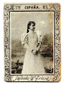 INFANTA MARIA TERESA DE ESPAÑA FOTOTIPIA #5 - SERIE 9 REALEZA 1897-1910 - Picture 1 of 2