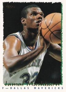 JAMAL MASHBURN, DALLAS MAVERICKS, 1994-95 NBA BASKETBALL CARD, FOIL STAMPED. - Picture 1 of 6