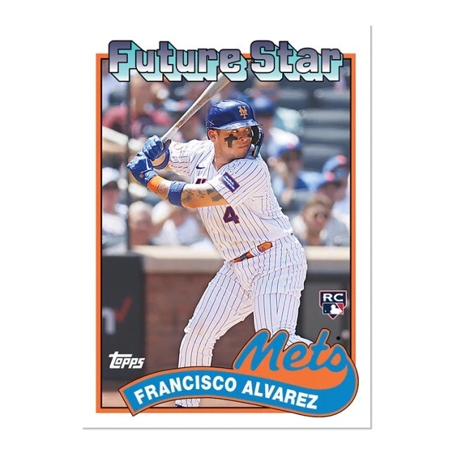 2023 Topps TBT 35 “1989 Future Stars” #105 ⚾️ Francisco Alvarez RC ⚾️ NY Mets - Image 1 of 2