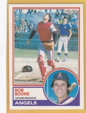1983 O PEE CHEE BASEBALL BOB BOONE #366 ANGELS NMMT/NMMT+ *92284