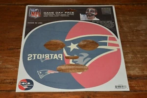 NFL Game Day Face NEW ENGLAND PATRIOTS Temporary Tattoo USA Easy Removal NEW - Picture 1 of 3