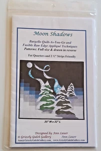 Moon Shadow Is A Bargello Quilt-As-You-Go Pattern combined with Fusible Applique - Picture 1 of 2
