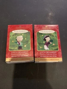 Hallmark Ornaments Peanuts A Snoopy Weihnachten Lucy Linus - Bild 1 von 6