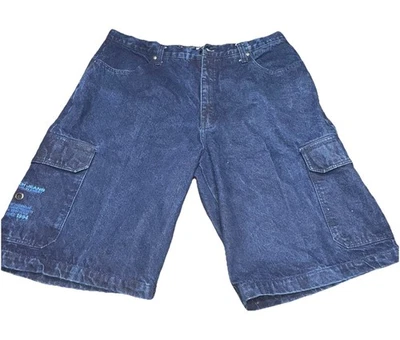 CLENCH JEANS Denim Shorts Jorts Skater Y2K Mens 40x13 Hip Hop Baggy Carpenter🔥 - Image 1 of 4