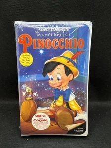 Walt Disney Pinocchio (VHS, 1993) NEW SEALED Masterpiece Collection Clamshell - Picture 1 of 7