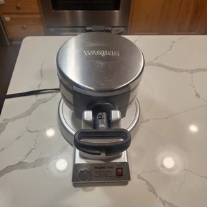 Waring Pro Professional Double Belgian Waffle Maker Model WMK600 TESTED WORKING - Picture 1 of 9